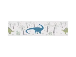 A.S. Creation Vlies-Bordüre Dinos 5 m x 0,13 m Blau-Bunt-Grün FSC®