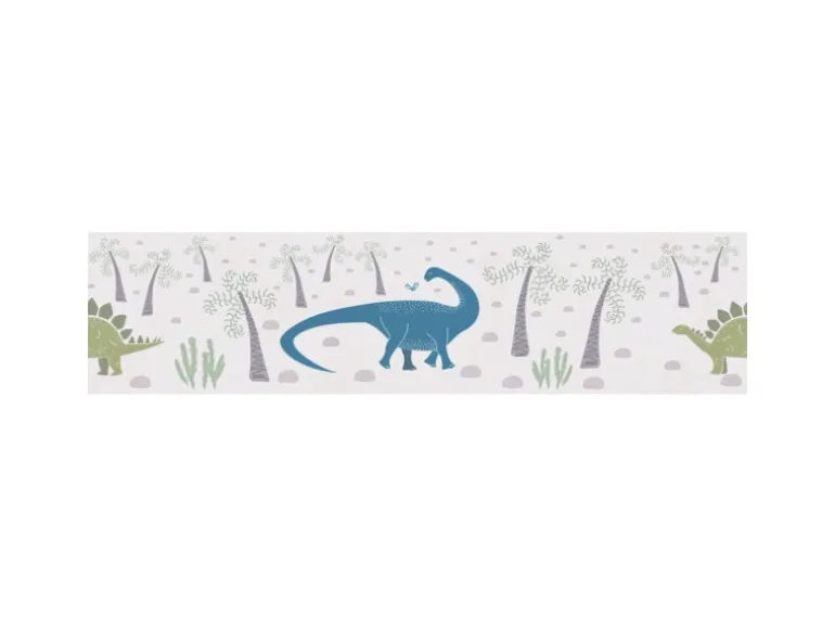A.S. Creation Vlies-Bordüre Dinos 5 m x 0,13 m Blau-Bunt-Grün FSC®