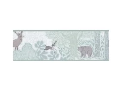 A.S. Creation Vlies-Bordüre Waldtiere 5 m x 0,17 m Grün-Weiß-Braun FSC®