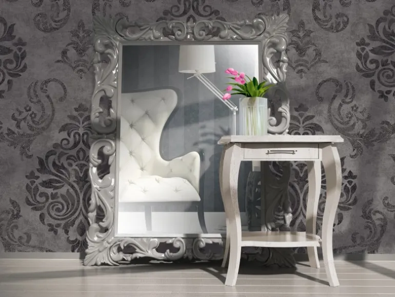 A.S. Creation Vliestapete Elegance Barock Grau FSC®