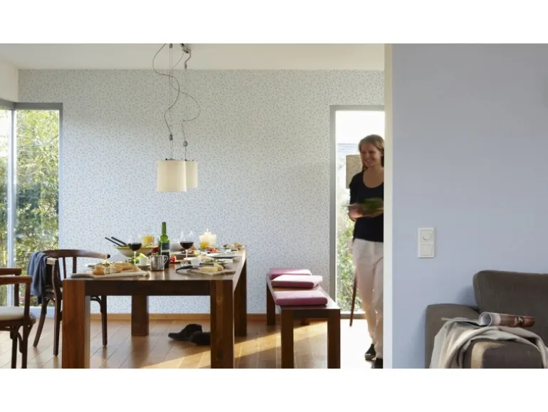 A.S. Creation Vliestapete Liberte Uni Blau FSC®