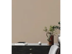 A.S. Creation Vliestapete Uni Leicht Strukturiert 10,05 m x 0,53 m Braun FSC®