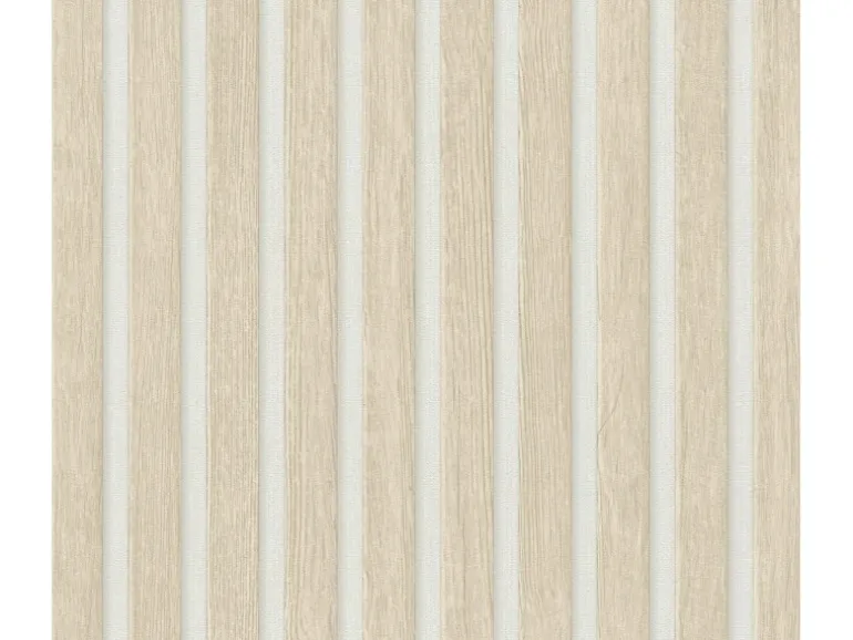 AS-Creation 3D-Panel Pop up Tapete 250 cm x 52 cm Beige-Weiß