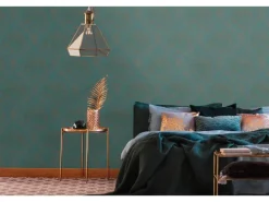 AS-Creation Vliestapete Barock Ornament Petrol-Gold