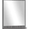 Astor Spiegel 60 cm x 68 cm Oslo Holz Grau mit Ablage FSC®