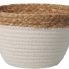 Aufbewahrungskorb 3-fach sortiert Ø 22 cm x 14 cm Natur