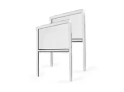 Avosdim 2 Insektenschutzrollo für Fenster PVC 100cm x 160cm Weiß