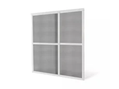 Avosdim Fliegengitter Schiebetür Aluminium 240cm x 240cm Weiß