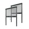 Avosdim Insektenschutzrollo 2er Set Aluminium 80cm x 130cm Anthrazitgrau