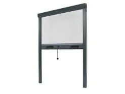 Avosdim Insektenschutzrollo 2er Set Aluminium 80cm x 130cm Anthrazitgrau