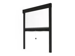 Avosdim Insektenschutzrollo Fenster & Tür Aluminium 125cm x 220cm Schwarz