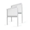 Avosdim Insektenschutzrollo 2er Set Aluminium 80cm x 130cm Weiß