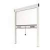Avosdim Insektenschutzrollo für Fenster Aluminium 80cm x 130cm Weiß