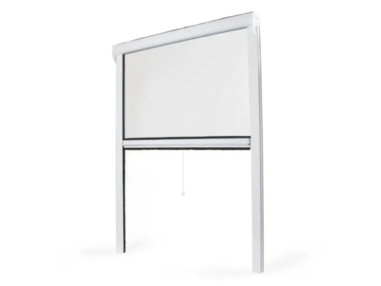 Avosdim Insektenschutzrollo für Fenster PVC 130cm x 160cm Weiß