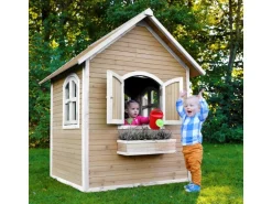 Axi Julia Spielhaus Braun - Weiß 151 x 137 x 175 cm