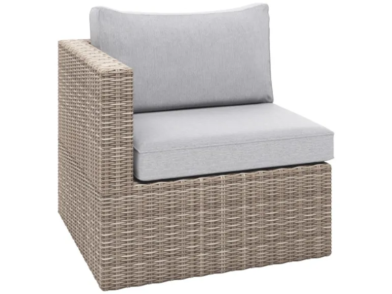Balkonmöbel-Set Olea Mini 5-teilig Polyrattan Hellgrau