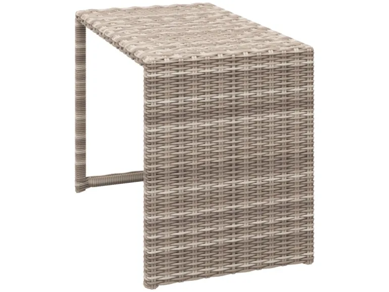 Balkonmöbel-Set Olea Mini 5-teilig Polyrattan Hellgrau