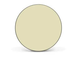 Banjado Magnettafel Rund Größe 47cm Magnetwand Schwarz Aus Metall Magnetpinnwand Pinnwand Motiv Beige