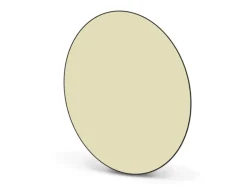 Banjado Magnettafel Rund Größe 47cm Magnetwand Schwarz Aus Metall Magnetpinnwand Pinnwand Motiv Beige