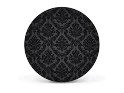 Banjado Magnettafel Rund Größe 47cm Magnetwand Schwarz Aus Metall Magnetpinnwand Pinnwand Motiv Black Deluxe