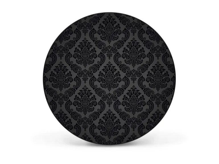 Banjado Magnettafel Rund Größe 47cm Magnetwand Schwarz Aus Metall Magnetpinnwand Pinnwand Motiv Black Deluxe