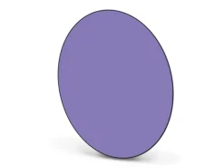 Banjado Magnettafel Rund Größe 47cm Magnetwand Schwarz Aus Metall Magnetpinnwand Pinnwand Motiv Lavendel