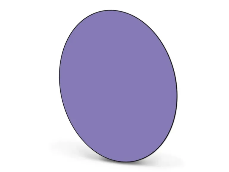Banjado Magnettafel Rund Größe 47cm Magnetwand Schwarz Aus Metall Magnetpinnwand Pinnwand Motiv Lavendel