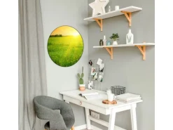 Banjado Magnettafel Rund Größe 47cm Magnetwand Schwarz Aus Metall Magnetpinnwand Pinnwand Motiv Guten Morgen 2
