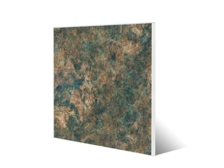 Banjado Magnettafel 50x50cm Magnetwand Weiß Aus Metall Magnetpinnwand Pinnwand Inkl. 4 Magnete Motiv Kupfer Patina