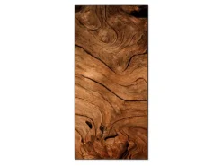 Banjado Magnettafel 37x78cm Magnetwand Schwarz Aus Metall Magnetpinnwand Pinnwand Inkl. 4 Magnete Motiv Trockenes Holz