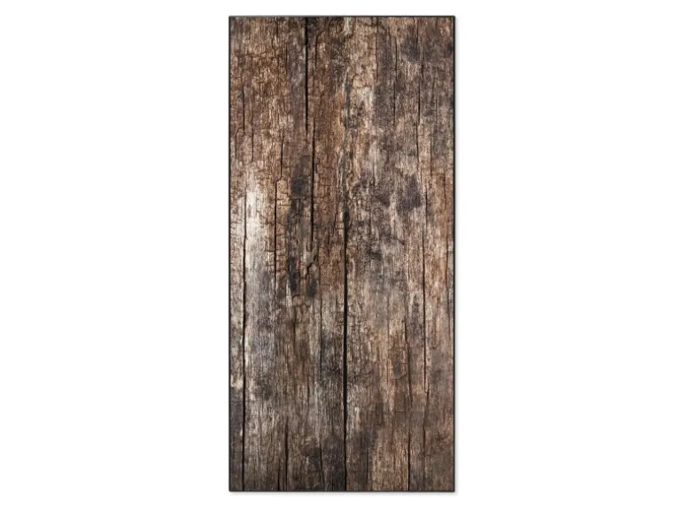 Banjado Magnettafel 37x78cm Magnetwand Schwarz Aus Metall Magnetpinnwand Pinnwand Inkl. 4 Magnete Motiv Altes Holz
