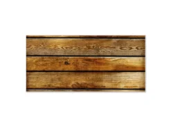 Banjado Magnettafel 78x37cm Magnetwand Weiß Aus Metall Magnetpinnwand Pinnwand Inkl. 4 Magnete Motiv Holzbretter
