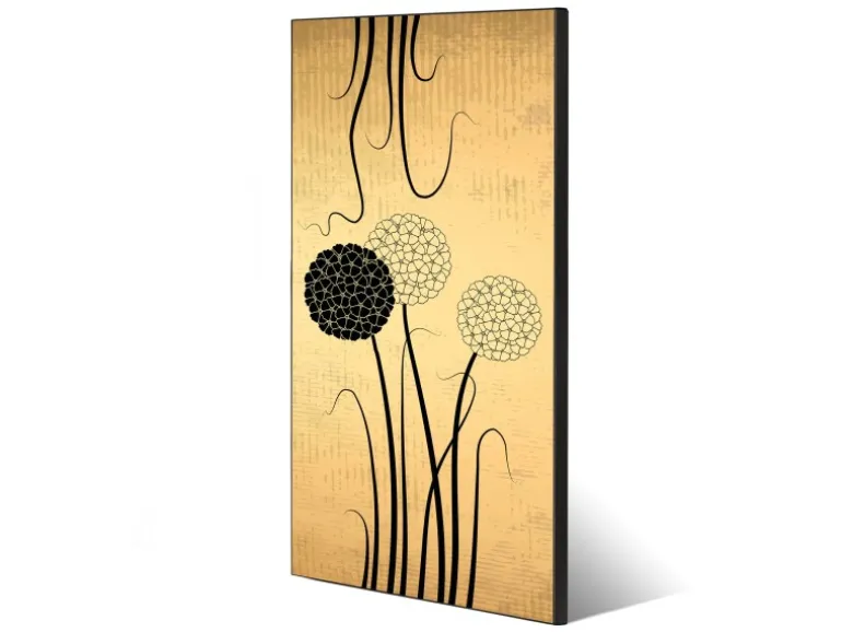 Banjado Magnettafel 37x78cm Magnetwand Schwarz Aus Metall Magnetpinnwand Pinnwand Inkl. 4 Magnete Motiv Zwiebel Vintage