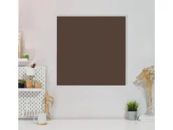 Banjado Magnettafel 50x50cm Magnetwand Weiß Aus Metall Magnetpinnwand Pinnwand Inkl. 4 Magnete Motiv Schokobraun