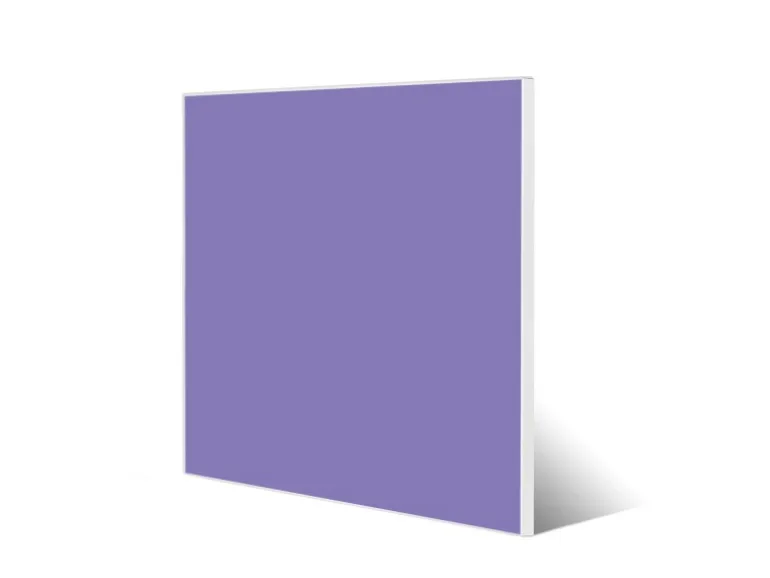 Banjado Magnettafel 50x50cm Magnetwand Weiß Aus Metall Magnetpinnwand Pinnwand Inkl. 4 Magnete Motiv Lavendel