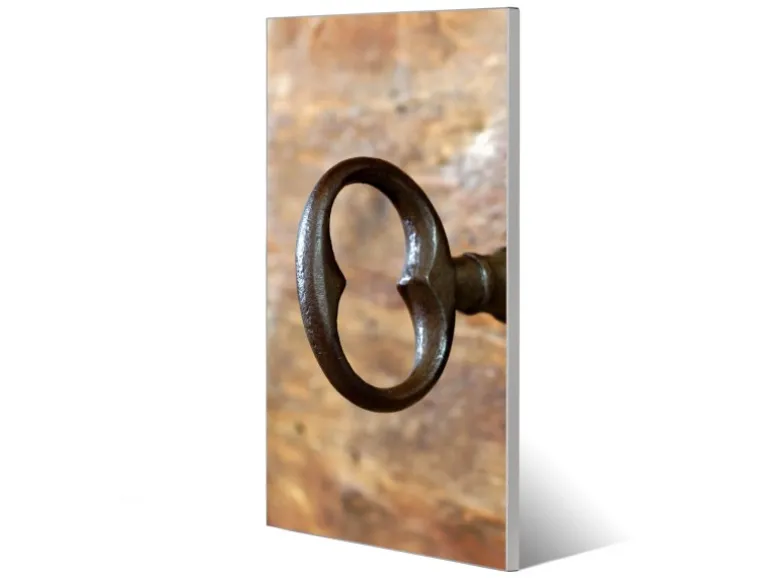 Banjado Magnettafel 37x78cm Magnetwand Silber Aus Metall Magnetpinnwand Pinnwand Inkl. 4 Magnete Motiv Schlüssel