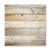Banjado Magnettafel 50x50cm Magnetwand Weiß Aus Metall Magnetpinnwand Pinnwand Inkl. 4 Magnete Motiv Graues Holz