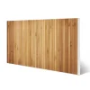 Banjado Magnettafel 78x37cm Magnetwand Weiß Aus Metall Magnetpinnwand Pinnwand Inkl. 4 Magnete Motiv Bambusholz