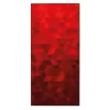 Banjado Magnettafel 37x78cm Magnetwand Schwarz Aus Metall Magnetpinnwand Pinnwand Inkl. 4 Magnete Motiv Dreiecke Rot