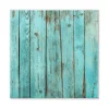 Banjado Magnettafel 50x50cm Magnetwand Weiß Aus Metall Magnetpinnwand Pinnwand Inkl. 4 Magnete Motiv Blaues Holz