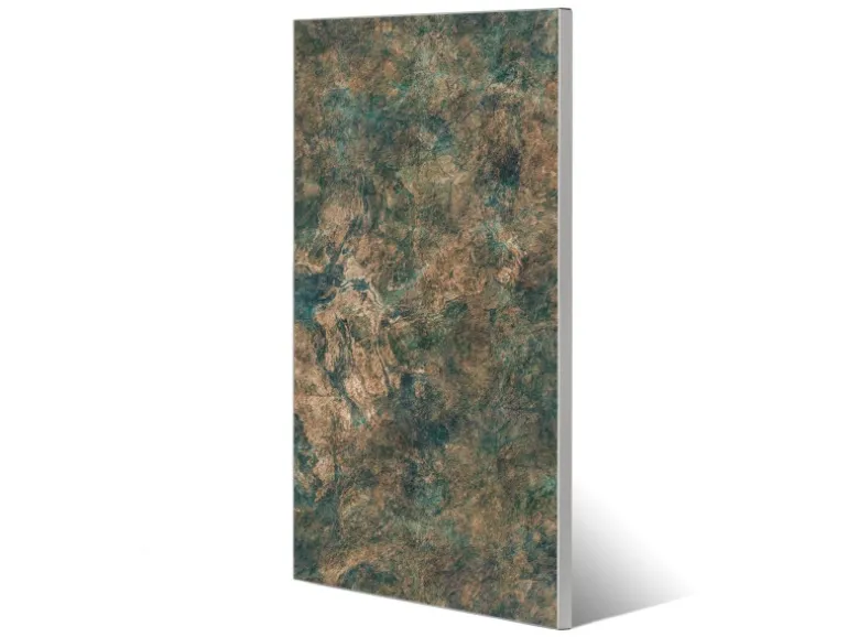 Banjado Magnettafel 37x78cm Magnetwand Silber Aus Metall Magnetpinnwand Pinnwand Inkl. 4 Magnete Motiv Kupfer Patina