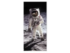 Banjado Magnettafel 37x78cm Magnetwand Weiß Aus Metall Magnetpinnwand Pinnwand Inkl. 4 Magnete Motiv Astronaut