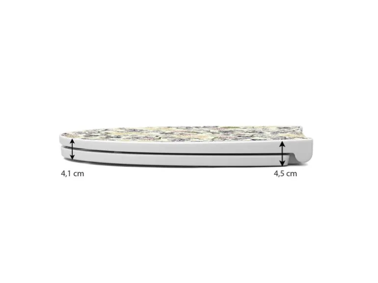 Banjado Premium Toilettendeckel Mit Absenkautomatik WC-Sitz Soft Close Hygienischer Klodeckel Duroplast Mit Motiv Florale Tapete