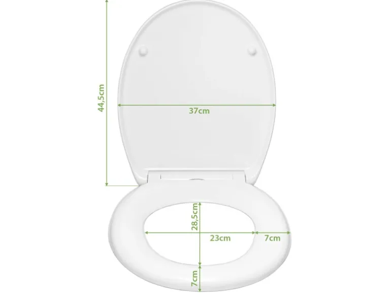 Banjado Toilettendeckel Mit Absenkautomatik WC-Sitz Soft Close Weiß Hygienischer Duroplast Leichte Montage Mit Motiv Mosaik Blau