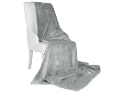 Beautissu Aurelia Decke 150x200cm Hellgrau