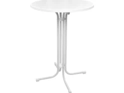 Beautissu Bellini Stehtisch Ø80xH110cm Weiß