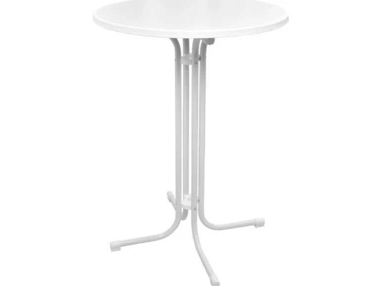 Beautissu Bellini Stehtisch Ø80xH110cm Weiß