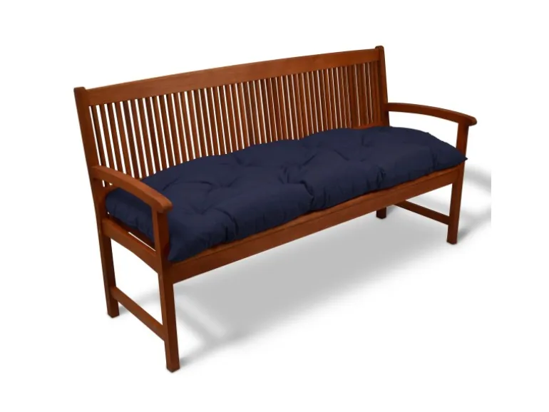 Beautissu Flair BK Bankpolster 150x50x8cm Dunkelblau