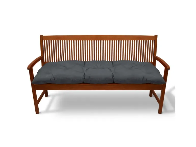 Beautissu Flair BK Bankpolster 150x50x8cm Graphitgrau