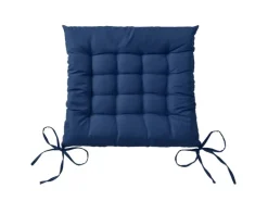 Beautissu Lea Stuhlkissen 40x40x5cm Dunkelblau 4tlg